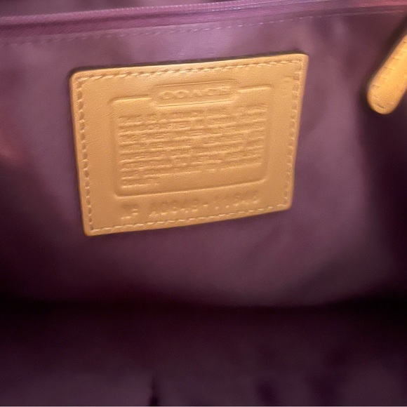 COACH SIGNATURE SLIM CARLY HANDBAG Brown and Tan - Picture 9 of 10